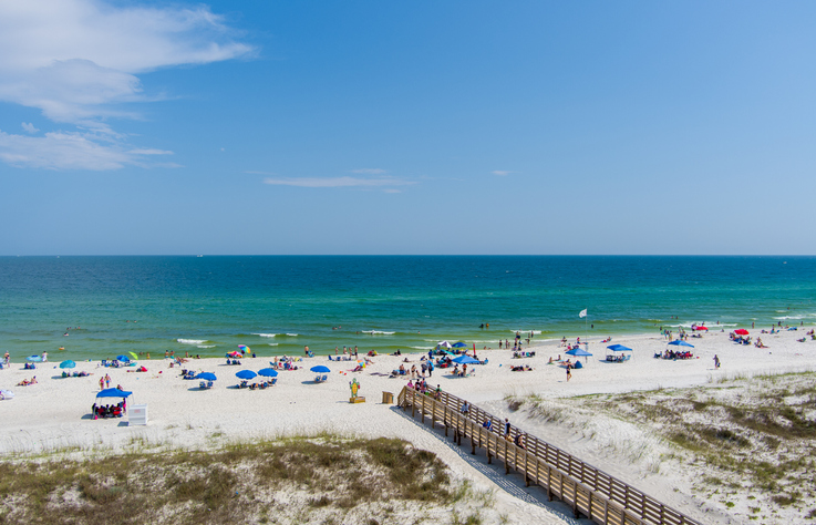 A view of Gulf Shores, Alabama