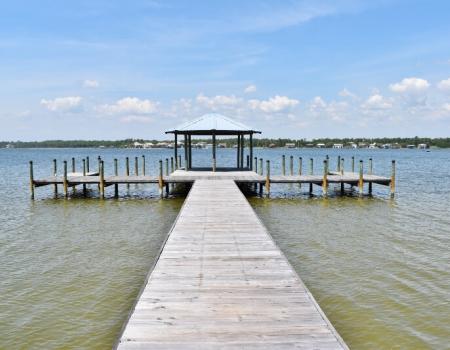 Pier at a Gulf Shores vacation home